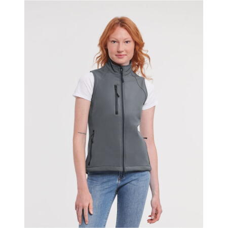 Black Ladies' Softshell Gilet