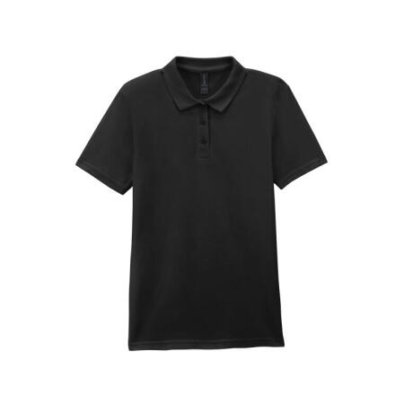 Gildan 64800L Gildan Softstyle Ladies' Double Pique Polo Black