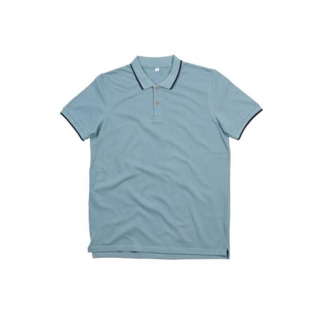 Mantis M191 Mantis The Tipped Polo Light Denim/Navy
