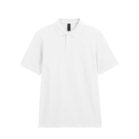 Gildan 64800 Gildan Softstyle Adult Double Pique Polo White