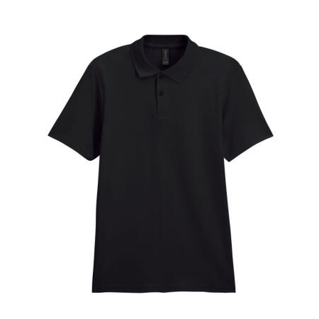 Gildan 64800 Gildan Softstyle Adult Double Pique Polo Black