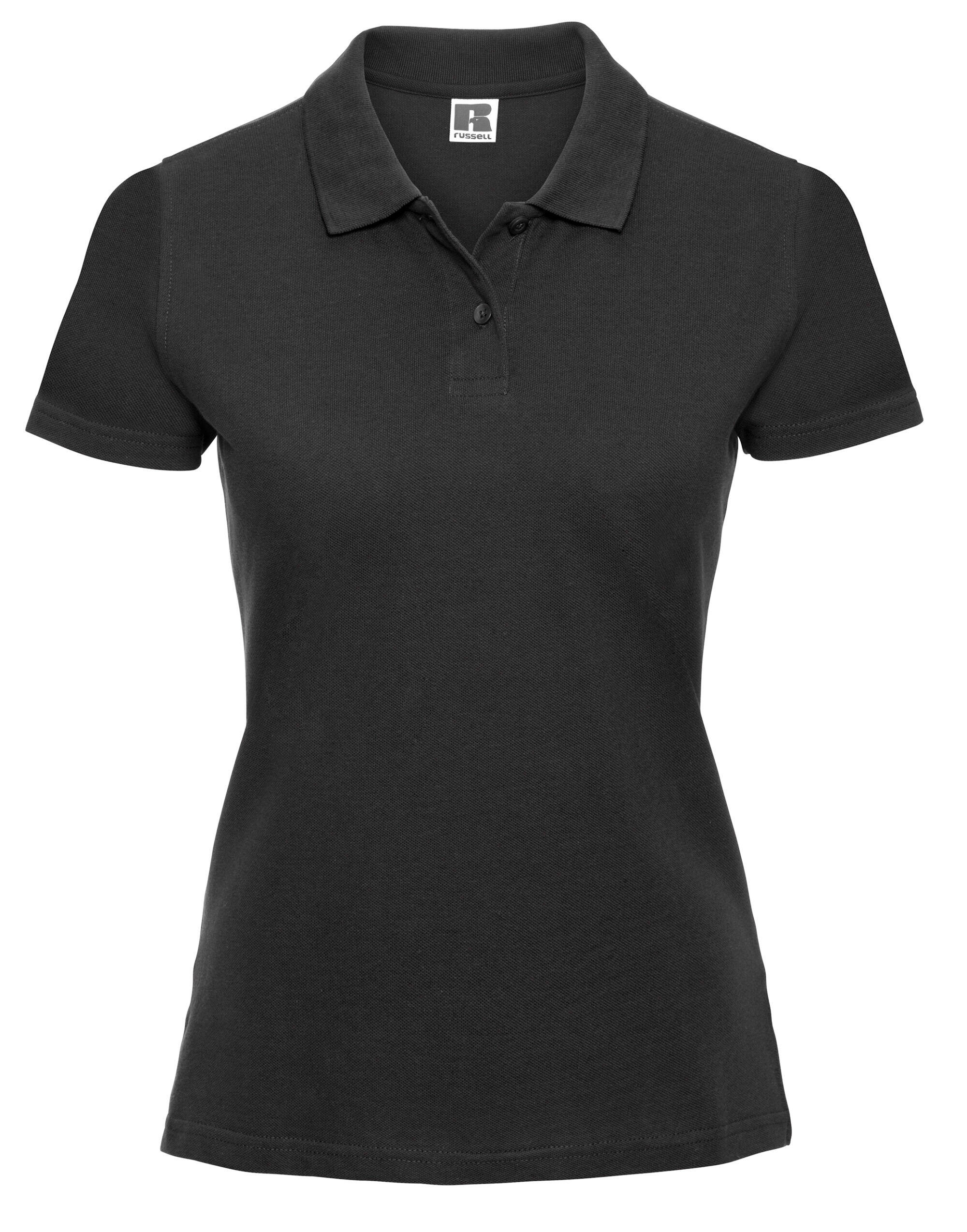 Russell 569F Ladies' Classic Cotton Polo Black