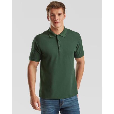 Fruit Of The Loom 63204 Fruit Of The Loom Men's 65/35 Heavy Polo Bottle Green
