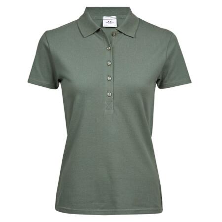 Tee Jays TJ145 Tee Jays Ladies' Luxury Stretch Polo Leaf Green