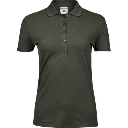 Tee Jays TJ145 Tee Jays Ladies' Luxury Stretch Polo Dark Olive