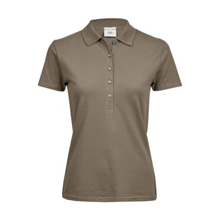 Tee Jays TJ145 Tee Jays Ladies' Luxury Stretch Polo Clay