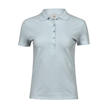Tee Jays TJ145 Tee Jays Ladies' Luxury Stretch Polo Ice Blue
