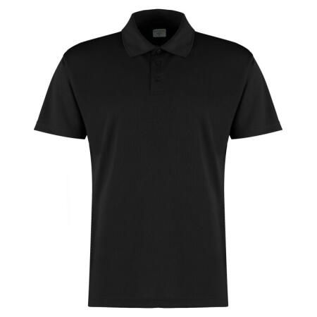 Kustom Kit KK455 Kustom Kit Regular Fit Micro Mesh Polo with Cooltex Black