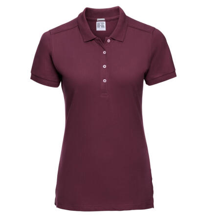 Russell 566F Russell Ladies' Fitted Stretch Polo Burgundy