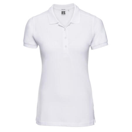 Russell 566F Russell Ladies' Fitted Stretch Polo White