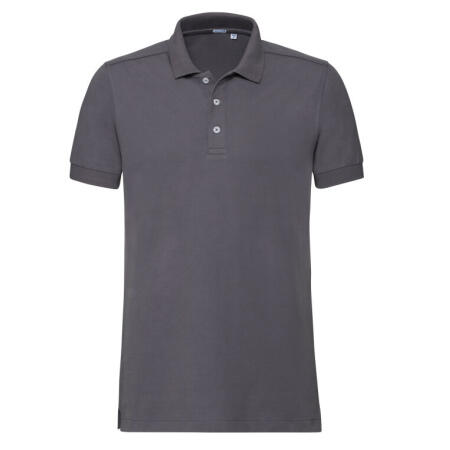 Russell 566M Russell Men's Fitted Stretch Polo Convoy Grey