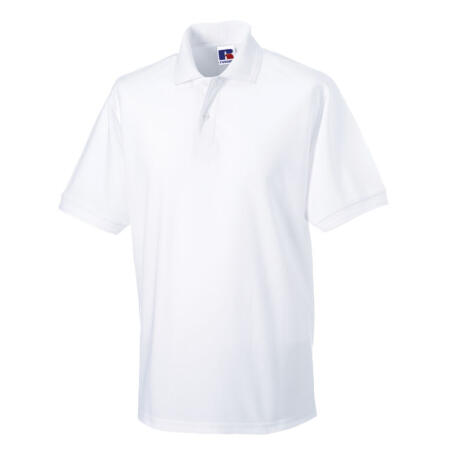 Russell 599M Russell Hardwearing Polycotton Polo White
