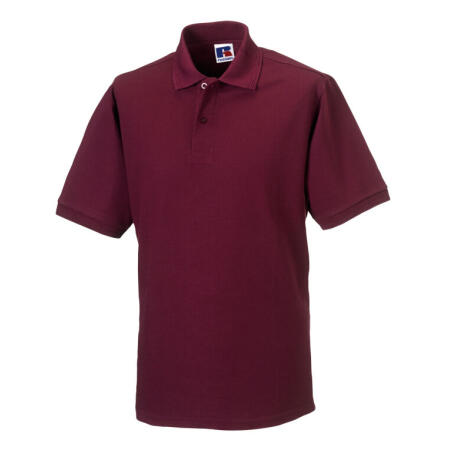 Russell 599M Russell Hardwearing Polycotton Polo Burgundy
