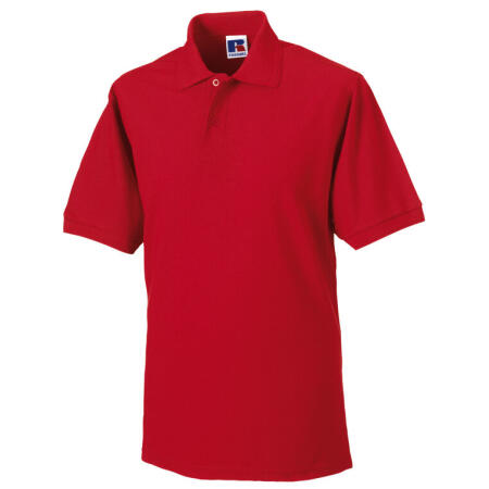 Russell 599M Russell Hardwearing Polycotton Polo Classic Red