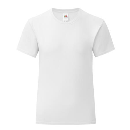 Fruit Of The Loom White Girl's Iconic 150 T