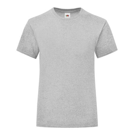 Fruit Of The Loom Heather Grey Girl's Iconic 150 T