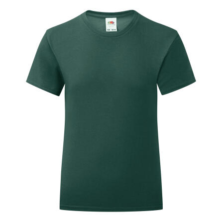 Fruit Of The Loom Forest Green Girl's Iconic 150 T