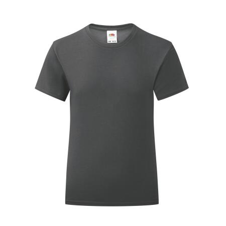Fruit Of The Loom Dark Heather Girl's Iconic 150 T