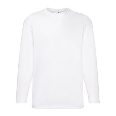 Fruit Of The Loom 61038 Fruit Of The Loom Men's Valueweight L/S T-Shirt White