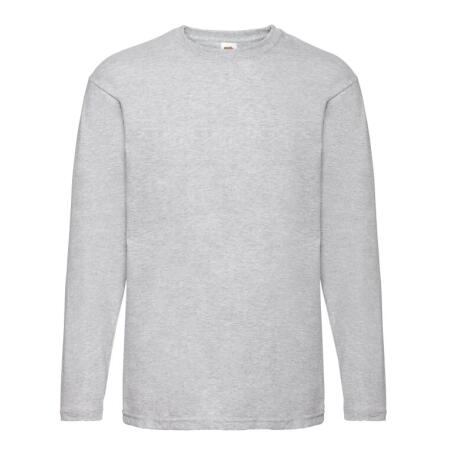 Fruit Of The Loom 61038 Fruit Of The Loom Men's Valueweight L/S T-Shirt Heather Grey