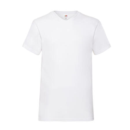 Fruit Of The Loom 61066 Fruit Of The Loom Men's Valueweight V-Neck T White