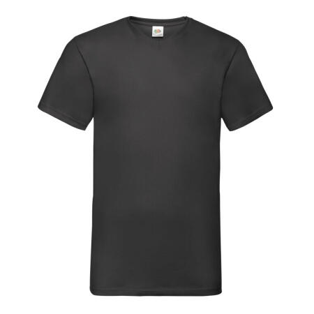 Fruit Of The Loom 61066 Fruit Of The Loom Men's Valueweight V-Neck T Black