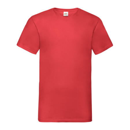 Fruit Of The Loom 61066 Fruit Of The Loom Men's Valueweight V-Neck T Red