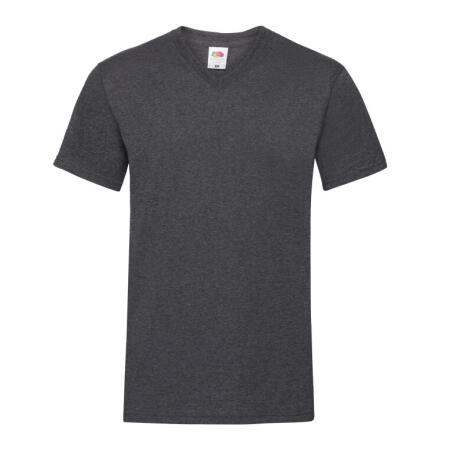 Fruit Of The Loom 61066 Fruit Of The Loom Men's Valueweight V-Neck T Dark Heather