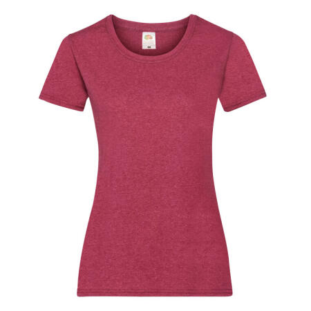 Fruit Of The Loom 61372 Fruit Of The Loom Ladies' Valueweight T Vintage Heather Red