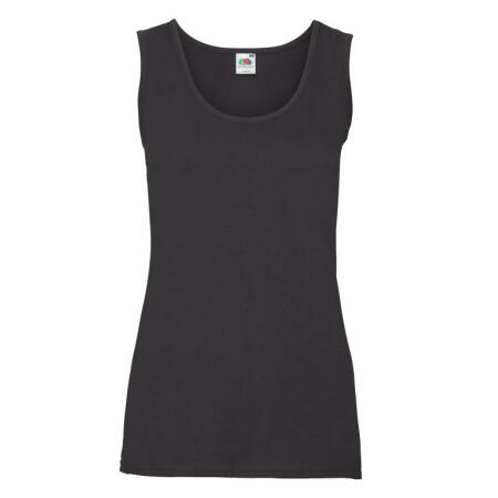 Fruit Of The Loom 61376 Fruit Of The Loom Ladies' Valueweight Athletic Vest Black