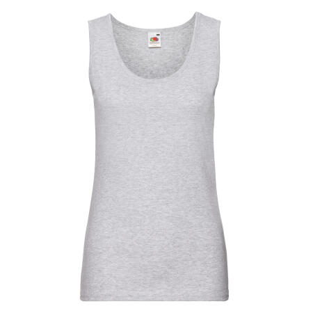 Fruit Of The Loom Heather Grey Ladies' Valueweight Athletic Vest