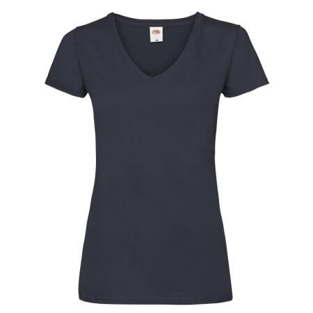 Fruit Of The Loom 61398 Fruit Of The Loom Ladies' Valueweight V-Neck T-Shirt Deep Navy