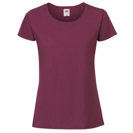 Fruit Of The Loom 61424 Fruit Of The Loom Ladies' Iconic 195 Ring Spun Premium T Burgundy