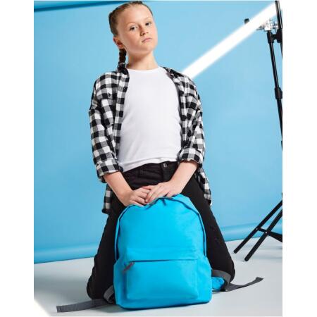 Bagbase BG125J Junior Fashion Backpack Surf Blue/ Graphite Grey