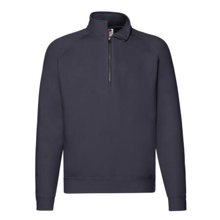 Fruit Of The Loom 62032 Fruit Of The Loom Men's Premium Zip Neck Sweat Deep Navy