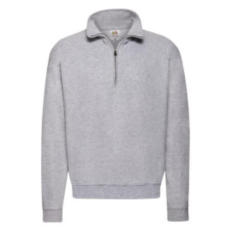 Fruit Of The Loom 62114 Fruit Of The Loom Men's Classic Zip Neck Sweat Heather Grey