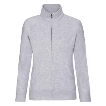 Fruit Of The Loom 62116 Fruit Of The Loom Ladies' Premium Sweat Jacket Heather Grey