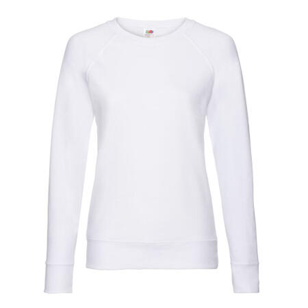 Fruit Of The Loom 62146 Fruit Of The Loom Ladies' L/Weight Raglan Sweat White