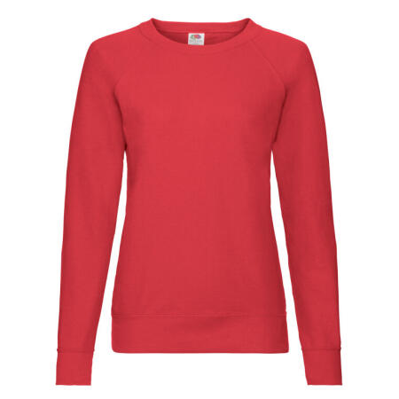 Fruit Of The Loom 62146 Fruit Of The Loom Ladies' L/Weight Raglan Sweat Red