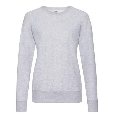 Fruit Of The Loom 62146 Fruit Of The Loom Ladies' L/Weight Raglan Sweat Heather Grey