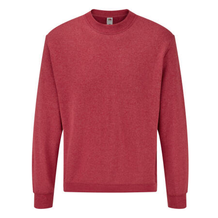 Fruit Of The Loom 62202 Fruit Of The Loom Men's Classic Set-In Sweat Vintage Heather Red