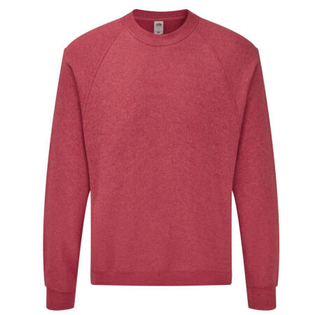 Fruit Of The Loom 62216 Fruit Of The Loom Men's Classic Raglan Sweat Vintage Heather Red
