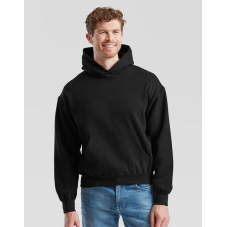 Fruit Of The Loom 62278 Fruit Of The Loom Supercotton Hooded Sweat Black