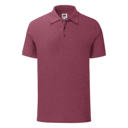 Fruit Of The Loom Heather Burgundy Men's Iconic Polo