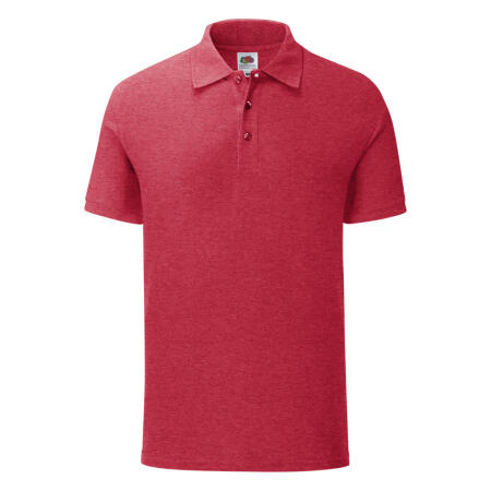 Fruit Of The Loom 63044 Men's Iconic Polo Vintage Heather Red