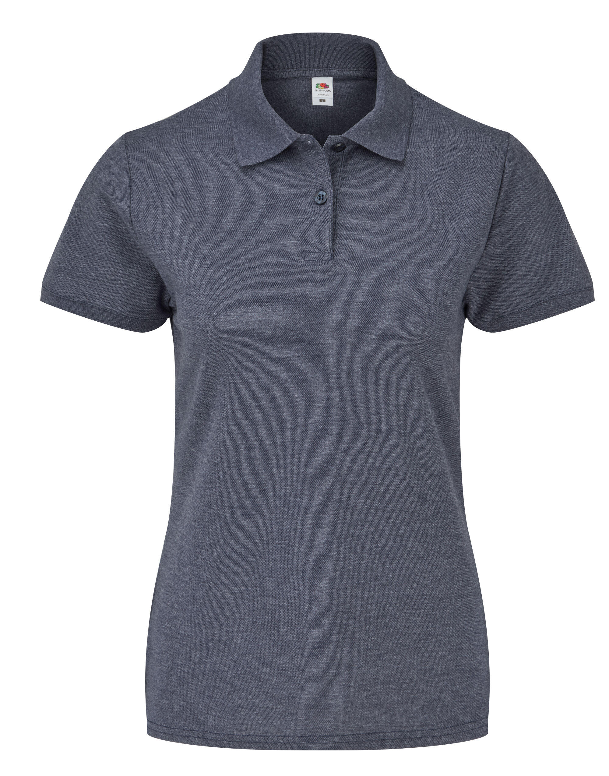 Fruit Of The Loom 63212 Ladies' 65/35 Polo Vintage Heather Navy