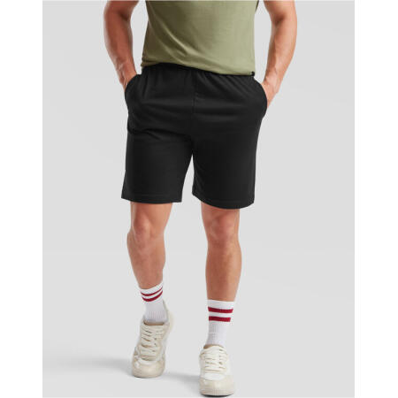 Fruit Of The Loom 64052 Fruit Of The Loom Iconic Jersey Shorts Black