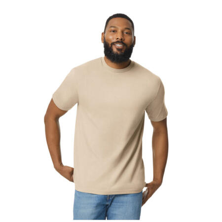 Gildan 65ENLB0 Gildan Softstyle Midweight No Label Enzyme Tee White
