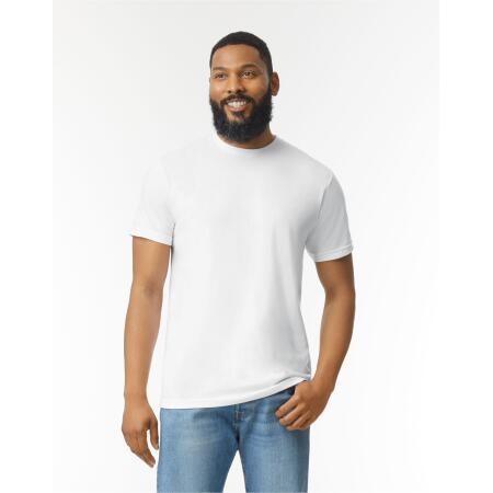 Gildan White Softstyle CVC Adult T-Shirt