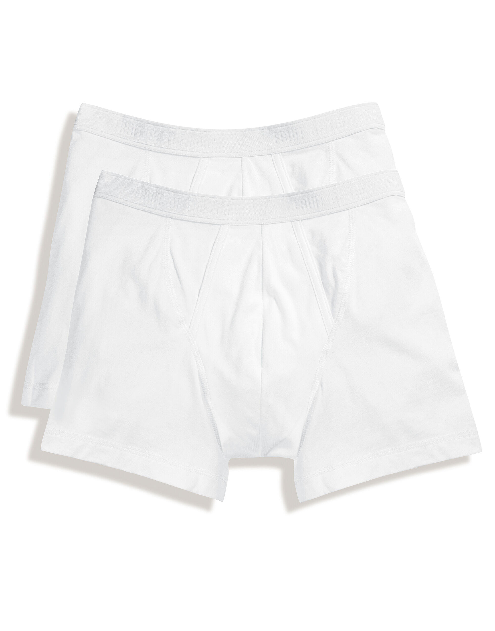 Fruit Of The Loom Underwear White Men's Classic Boxer (2 Pack)